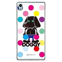 SECOND SKIN Doggy Multicolor Dots (Clear) Design by Moisture/for Xperia Z4 SOV31/au ASOV31-PCCL-277-Y272
