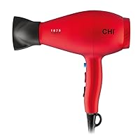CHI 1875 Series Hair Dryer, Blow Dryer For Ultra-Fast Hair Drying, Reduces Frizz & Increases Shine, Nozzle & Diffuser Attachments