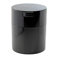 1/2 LB – Patented Airtight Container | Multi-use Vacuum Container Works as Smell Proof Containers for Ground Coffee and Coffee Bean Containers. Black Cap and Body