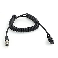 D tap to 12Pin Hirose Female Coiled Cable GH4 Power for Canon Fujinon Nikon B4 2/3