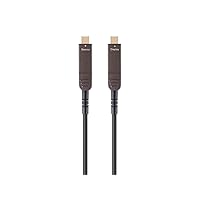 USB 3.1 Type-C to Type-C Video-Only Cable - 4K@60Hz, 21.6Gbps, Fiber Optic, AOC, No External Power Required, Gold Plated Connectors, 50 Feet - SlimRun AV Series