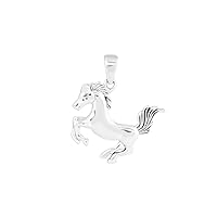 Horse Design Pendant With Chain In 925 Sterling Silver | 925 Stamp Jewelry | Gifts For Him/Her