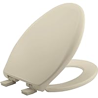 MAYFAIR 1887SLOW 006 Affinity Slow Close Removable Toilet Seat that will Never Loosen, Providing the Perfect Fit, ELONGATED, Long Lasting Solid Plastic, Bone