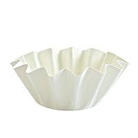 Blue Sky Elegant White Large Floret Baking Cups - (Pack of 20) - Perfect for Baked Muffins & Cupcakes