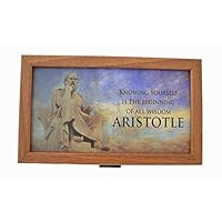 Aristotle Traveler Backgammon Mini Set - Handmade in Greece