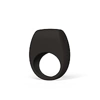 LELO TOR 3 Vibrating Penis Ring Cock Ring App Connected Adult Toy for Man and Woman with 8 Pleasure Settings for Enhanced Sensation, Black