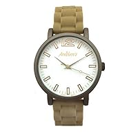 Arabians Men's Analogue Quartz Watch with Silicone Strap DBA2122B, White, Youth Large / 11-13, Strap