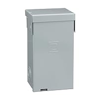 Square D - HOME250SPA Homeline Spa Panel, Load Center With 50-Amp Enclosed Main Breaker, 2-Pole, Ground Fault Interrupt,Grey