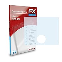 Screen Protection Film compatible with Nivona NICR 970 Screen Protector, ultra-clear FX Protective Film (2X)
