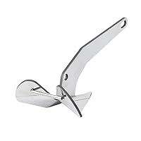 Triangle Boat Anchor, 316 Stainless Steel Delta-Style Anchor, Heavy Duty Wing Style Triangular Anchor 11lbs / 17lbs / 22lbs