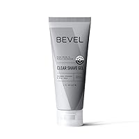 Bevel Essentials Clear Shave Gel for Men, Clear Shave Gel for Precise Detailing and Edging with Aloe Vera and Cucumber Extract to Soothe Skin and Prevent Razor Bumps, 4 Fl Oz