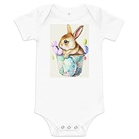 Baby Short Sleeve one Piece Easter Bunny