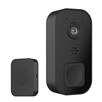 Camera Outdoor Doorbell Waterproof Smart Doorbell Set Night Vision Voice Intercom Security Doorbell (Color : E, Size : As Shown)