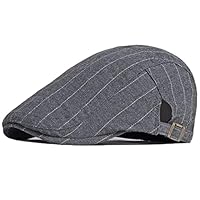 Qianuer Newsboy Hats Adjustable Ivy Flat Cap Gatsby Cabbie Driving Hat for Men and Women