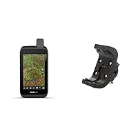 Garmin Montana 700, Rugged GPS Handheld, Routable Mapping for Roads and Trails, Glove-Friendly 5'' Color Touchscreen & 0101165407 Handlebar Mount for Montana/Monterra