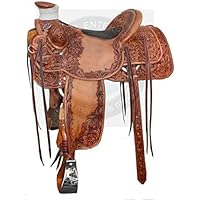 Wade Tree Roping Ranch A Fork Premium Western Classic Quality Handmade Leather Work Horse Saddles Size 17