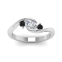 Choose Your Gemstone 925 Sterling Silver Oval Shape 3 Stone Twist 3 Stone Engagement Ring Ornaments Surprise for Wife Symbol of Love Clarity Comfortable : US Size 4 to 12