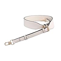 Replacement Strap for Crossbody Bag Leather Bag Strap Crossbody Strap Replacement Purse Shoulder Strap Brass Gold Clasp Ivory