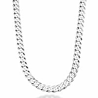 The Diamond Deal Mens Hollow 14K 6.5mm Shiny Hollow Miami Cuban Link Chain Necklace For men for Pendants Or Mens Bracelet with Lobster-Claw Clasp (8.5