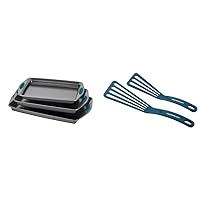 Rachael Ray Bakeware and Kitchen Tools (3-Piece Cookie Pan Set, 2-Piece Turner Set)