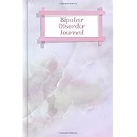 Bipolar Disorder Journal: To fill in & tick to record manic & depressive phases with mood tracker & early warning signs for before, during & after therapy | Design: pink quartz