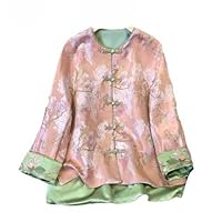Tang Suit Chinese Style Young Style Cheongsam Long-Sleeved Tea Dress Retro Embroidered Top Women's Clothing