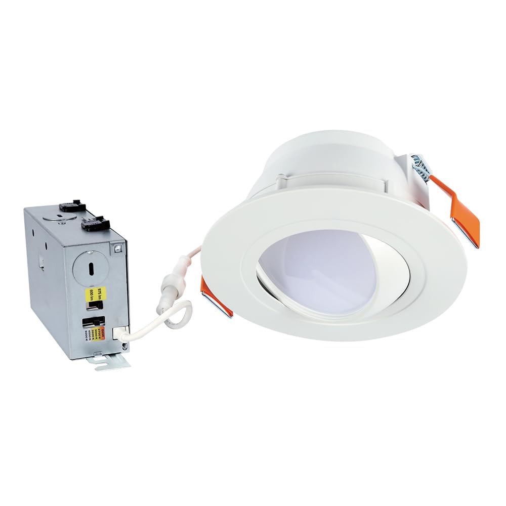 HALO RA 6 in. Integrated LED Recessed Light Trim, 600 Lumens/1000 Lumens, 5 Selectable CCT, D2W, 120-Volt, DM