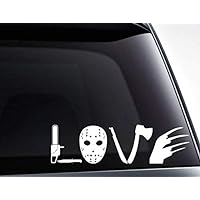 Love Horror Movie die Cut Vinyl Decal Sticker for car Windows, laptops, Tablets, toolboxes and Much More/Vinyl Decals