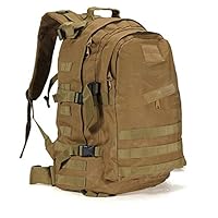 40L 3D Outdoor Sport Military Tactical climbing mountaineering Backpack Camping Hiking Trekking Rucksack Travel outdoor Bag (Khaki)