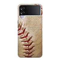 RW0064 Baseball PU Leather Flip Case Cover for Samsung Galaxy Z Flip 3 5G
