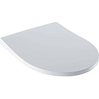 Geberit K13689 iCon Toilet Seat Slim Design with Soft-Close Mechanism and Quick Release White