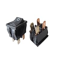 2PC AJ7201BF High-Current Boat Type Switch 4-pin 2-Gear Warped Boat Type Power Switch 10A