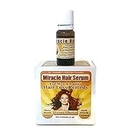 Effective Hair Loss Treatment - Natural Miracle Hair Serum THAT WORKS, Stop Hair Loss - For Thinning & Aging Hair, Men & Women - Powerful Herbs & Essential Oils Promote Fuller, Healthier Hair