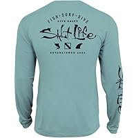 Men's Waterman's Trifecta Long Sleeve Performance Pocket Tee