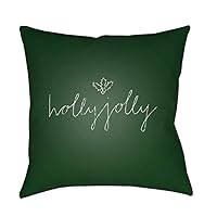 Holly Jolly II, Green, White, 18x18x4