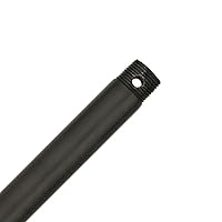 Monte Carlo DR24BK Traditional Downrod Collection in Black Finish, 24.00 inches, See Image