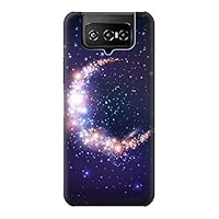 R3324 Crescent Moon Galaxy Case Cover for ASUS ZenFone 7 Pro