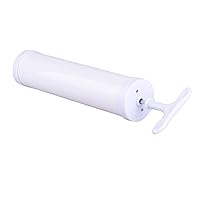 Mallofusa Hand Plastic Compressed Vacuum Space Manual Air Deflation Pump for Vacuum Seal Storage Bags White 9.3 x 1.5 Inch