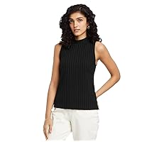 A New Day Women's Mock Neck Ribbed Tank Top -