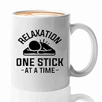 Acupuncture Coffee Mug 11oz White -Relaxation one stick - Chiropractors Physical Therapists Physician Assistants Naturopathic Physicians Massage Therapists.