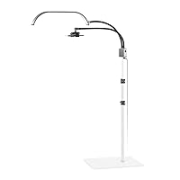 GLAMCOR Horizon Bundle: Curved LED Light with Adjustable Color Temperature & Universal Flat Base - Enhanced Lighting for Professional Estheticians and Salons