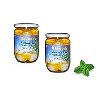 Pickled Labne (Dry Yogurt) in Oil 2 Glass Jars 20oz/575g. each Product of Lebanon (Mint)