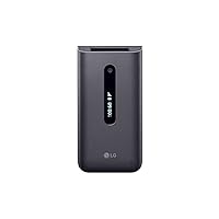 LG Wine 2 (LM-Y120QM) - 8GB - Platinum Silver - 4G LTE Flip Phone - GSM Unlocked (Renewed)