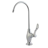 Kingston Brass Gourmetier KS3191NFL NuWave French Single Handle Water Filtration Faucet, Polished Chrome,4-3/4 inch spout reach