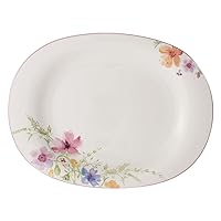 Villeroy & Boch Mariefleur Basic Serving Dish, 16.5 in, White/Multicolored