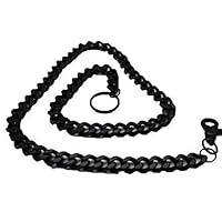 Men Fashion Black Color Wallet Chain Long Strand Strong Heavy Duty Links Bold