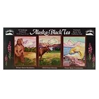 Alaska Alaskan Black Wildlife Tea Sampler 18c ct 3 Flavors