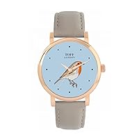 Robin Bird Watch Ladies 38mm Case 3atm Water Resistant Custom Designed Quartz Movement Luxury Fashionable