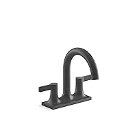 Kohler 28124-4-BL Venza Bathroom Sink Faucet, 1.2 gpm, Matte Black