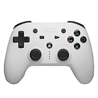 Retro Fighters Defender Bluetooth Controller Next-Gen PS3, PS4 & PC Compatible Wireless (White)